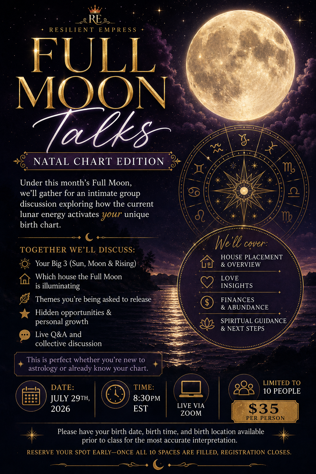 Full Moon Talks: Natal Chart 🌚